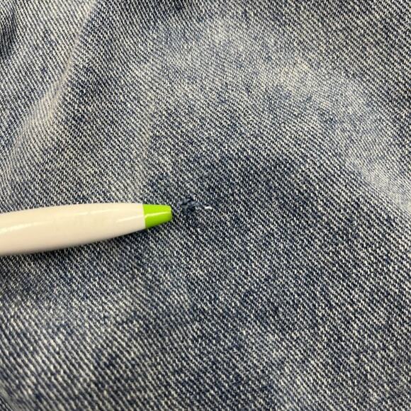 Cider Women's High Rise Pleated Wide Leg Jeans Size Small 26X28 Light wash 90s - Picture 9 of 13